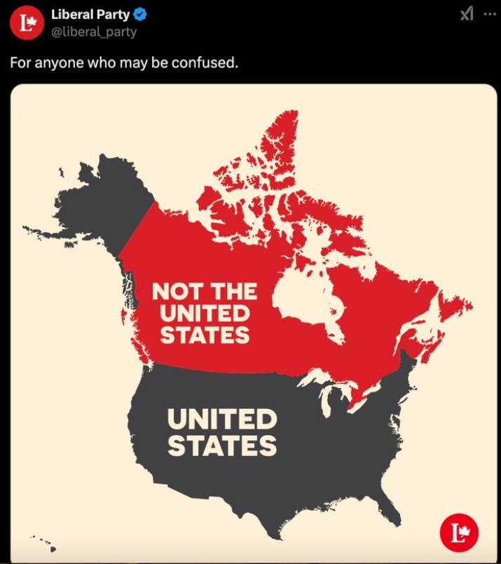 Counterattack Trump: Canadian ruling party releases clear map showing Canada-US border